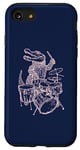 Coque pour iPhone SE (2020) / 7 / 8 Crocodile jouant de la batterie en forme de crocodile, percussion, reptile