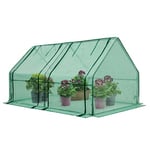 EAGLE PEAK Mini Serre de Jardin Portable 180 x 90 x 90 cm avec Fermeture éclair pour Plantes d'intérieur ou d'extérieur