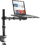 suptek Laptop Arm for Desk, Monitor Arm with Laptop Tray, Laptop Desk Mount Adj