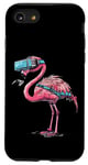 Coque pour iPhone SE (2020) / 7 / 8 Animaux de jeu- Flamingo joue aux jeux vidéo