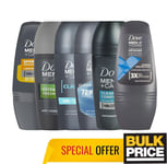 Dove Men Care Antiperspirant Roll-On Déodorant 4-Pack, Parfums Assortis