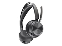 Poly Voyager Focus 2 - Headset - På Örat - Bluetooth - Trådlös - Aktiv Brusradering - Usb-C Via Bluetooth-Adapter - Svart - Zoomcertifierad