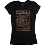 The Beatles Women's Live in England T - Shirt, Black, 8 (Size:Small)