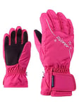 Ziener Lula As(r) Gants de Ski pour Enfant XS Rose Pop