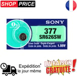 Pile bouton montre SONY 377 Argent AG4 SR66 LR626 376 SR626SW SR626 V377