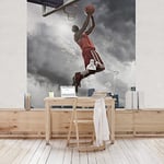 apalis enfants Papier peint papier peint intissé Thunder Storm Slam Dunk Papier peint photo, carrés, multicolore, 98080, 288 x 288 cm