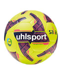 uhlsport Sala Match Synergy Balle, Adultes Unisexe, Jaune Fluor/Bleu Marine (MMulticolore), 4