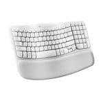 Logitech Wave Keys Wireless Ergonomic Keyboard - Off White