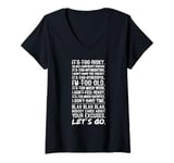 Womens No Excuses, Let's Go - Gym, Hustle, Success, Motivational V-Neck T-Shirt