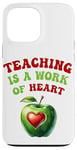 Coque pour iPhone 13 Pro Max Apple Teacher Teaching est une œuvre d'éducation cardiaque