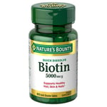 Nature's Bounty Biotin 5000 mcg Quick Dissolve Tablets 60 tablets By nature's Bo