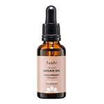 Fushi Organic Virgin Moroccan Argan Oil 30ml Unrefined Pure Natural Cold Pressed High Vitamin E For Frizzy Dry Damaged Hari & For Body and Face