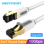 Vention Câble Ethernet Cat7 RJ45 Lan Câble SSTP Réseau Internet 5m 10m 20m Câble Patch Cordon pour PC Routeur Ordinateur Portable Câble Ethernet,Cat7 Rond Gris- 3m- Bundle1