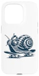 iPhone 15 Pro Snail Skating wearing Headphone Audiobook Music Lover Case