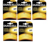 ENVOI SOUS SUIVI DURACELL lot de 5 piles 377  376 - SR626sw  SR66 1,5 volt