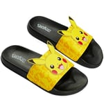 Pokémon Claquettes Enfant, Sandales Garçon Été, Sandales de Piscine Plage pour Enfant (Jaune, 33 EU)