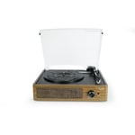 Platine Vinyle Retro TECHNAXX TX-186 - Phono. Bluetooth. AUX IN. USB - Haut-parleurs 2 x 3 W - 3 vitesses 33. 45. 78 tr/min