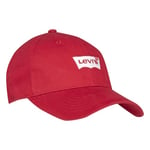 Levi's LAN Core Batwing Curve Brimcap Beanie Hat, Chili Pepper, 8/20