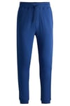 BOSS Mens Sestart Cotton-Terry Tracksuit Bottoms with Logo Patch