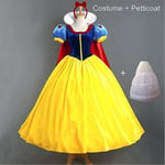 SQBB Vuxen Cosplay Klänning Snövit Tjej Prinsess Klänning Kvinnor Vuxen Tecknad Prinsessan Snövit Halloween Party Kostym K Adult Sets XL