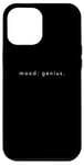 Coque pour iPhone 12 Pro Max Mood Genius - Amant minimaliste et drôle d'éloge de soi