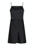 Clara Heavy Sateen Dress - Black