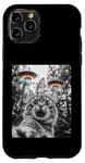 Coque pour iPhone 11 Pro Maine Coon Cat Selfie avec Alien OVNI Homme, Femme, Enfant