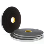 3m™ vinyl skumtape 4508, svart, 6 mm x 33 m, 36 stk/krt