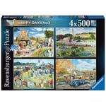 Ravensburger Happy Days No.3 Country Nostalgia Puzzles 4x500 Piece Jigsaws 12+