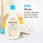 Aveeno Baby, Daily Care Set, Hair and Body Wash Plus Moisturising Lotion, for ml