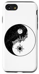 Coque pour iPhone SE (2020) / 7 / 8 Drôle Yin Yang Occulte Lune Soleil Blanc Noir Méditation