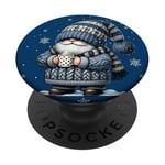 Xmas Gnome For Coffee Lovers With Hot Cocoa Mug For Winter PopSockets PopGrip Adhésif