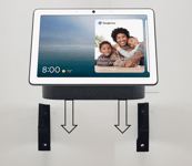 Wall Mount Wall Bracket For Google Nest Hub Max 10 inch Touchscreen In Black