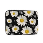 Laptop Case,10-17 Inch Laptop Sleeve Case Protective Bag,Notebook Carrying Case Handbag for MacBook Pro Dell Lenovo HP Asus Acer Samsung Sony Chromebook Computer,White Daisies Circles 15 inch