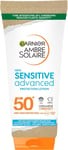 Garnier Ambre Solaire SPF 50+ Sensitive Advanced Sun Cream, For Sensitive Skin,