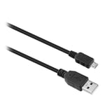 TNB Câble USB/Micro USB nylon 2m - noir