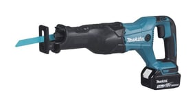 Scie sabre Makita 18 v Li-Ion 5 Ah - 2 Batteries, chargeur en coffret - DJR186RTE