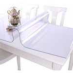 Groofoo Nappe en pvc Transparent Film de Protection pour Meubles étanche Facile à Nettoyer d'épaisseur 1mm Taille 70 x 120 cm