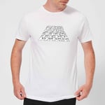 Star Wars: The Rise Of Skywalker Trooper Filled Logo Men's T-Shirt - White - 5XL