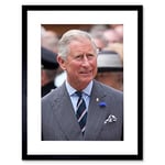 Artery8 King Charles III Third of England Scotland United Kingdom Photo by Dan Marsh Artwork Framed Wall Art Print 12X16 Inch