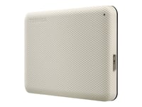 Toshiba Canvio Advance - Disque dur - 2 To - externe (portable) - 2.5" - USB 3.2 Gen 1 - beige clair