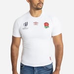 Umbro Mens England RWC Rugby Home Shirt 2023 Adults Top White M