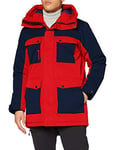 Lafuma Lapland Warm Parka M Veste Homme, Vibrant Red/Eclipse Blue, FR : 2XL (Taille Fabricant : XXL)