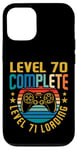 Coque pour iPhone 12/12 Pro Level 70 Complete Level 71 Gamer vidéo 70e anniversaire