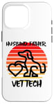 Coque pour iPhone 16 Pro Max Husband Father Vet Tech, vétérinaire, chien, animal de compagnie, chat, famille