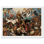 Artery8 Pieter Bruegel The Elder The Fall Of The Rebel Angels Painting Artwork Framed Wall Art Print A4