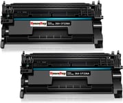 26A Cf226A Toner Noir Compatible Pour Cartouche Hp 26A Cf226A 26X Cf226X Pour Hp Laserjet Pro M402Dn M402N M402D M402Dw Mfp M426Dw M426Fdn M426Fdw M402 M426 Imprimante (2 Noir)