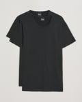 2-Pack Crew Neck Slim Fit T-Shirt Black