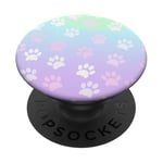 Phone Pop Up Holder Lavender Blue Mint Green Pink Paw Print PopSockets PopGrip: Swappable Grip for Phones & Tablets PopSockets Adhesive PopGrip