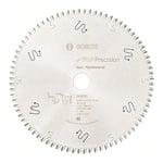 Bosch 2608642098 BSMUB 80 Tooth Top Precision Circular Saw Blade, 0 V, Silver